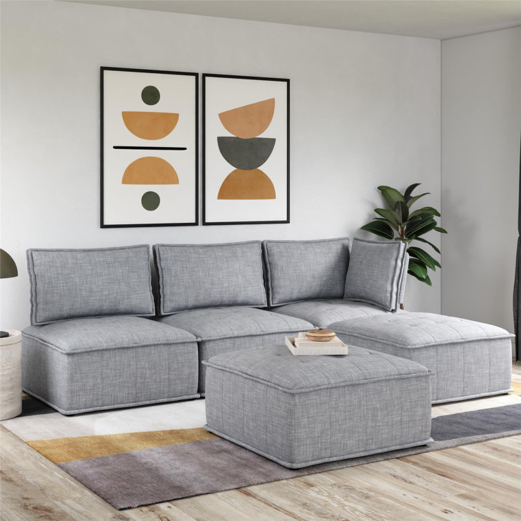 Wade Logan Arlyle Corner Chair for Modular Sectional Sofa Wayfair